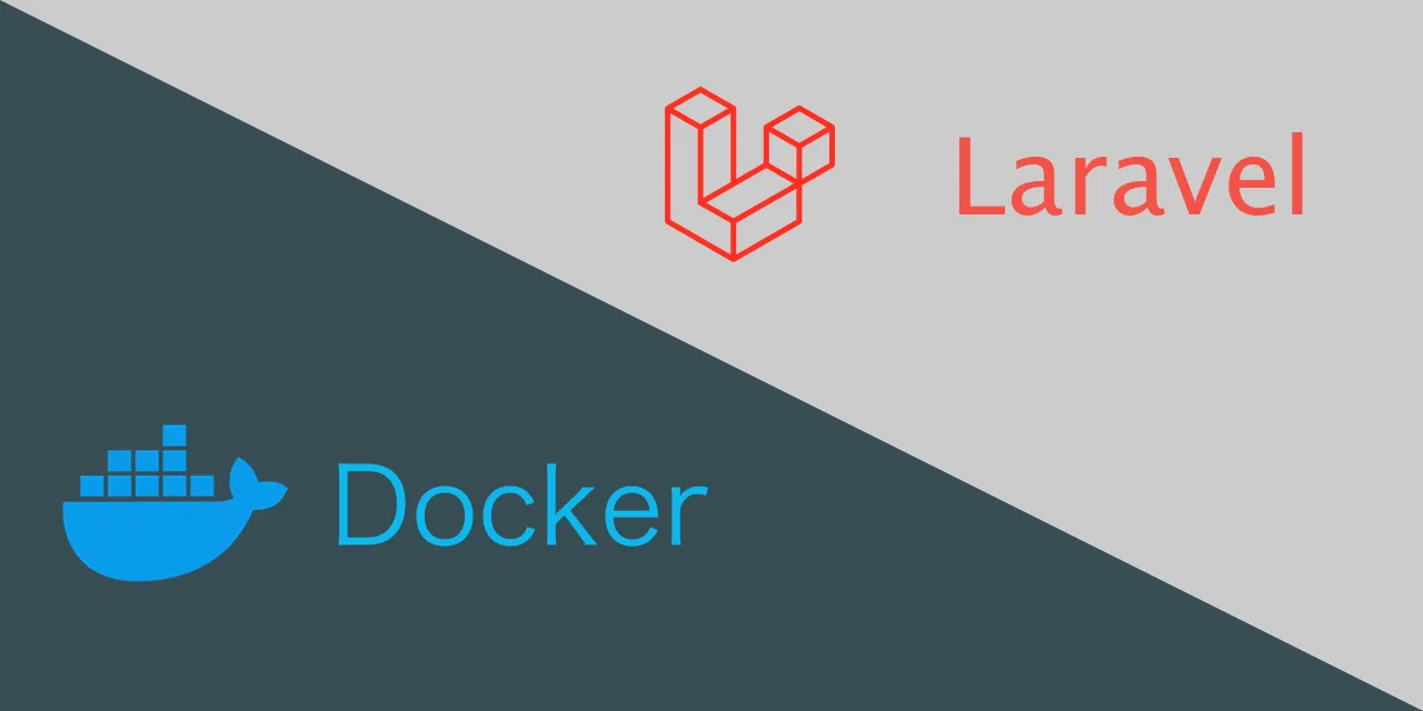 Docker and Laravel logo.