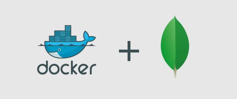 Docker and MongoDB logo.